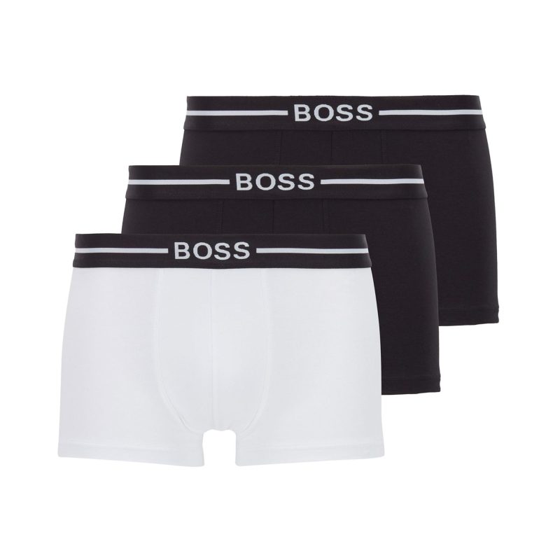 BOSSOrganicCottonTrunk3 Pack50451408BlackWhite001