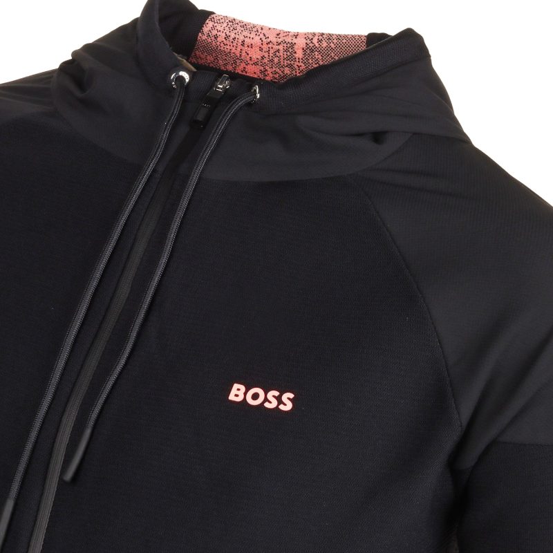 BOSSZindarFullZipHoodedSweaterSU2450512705 001Black 3