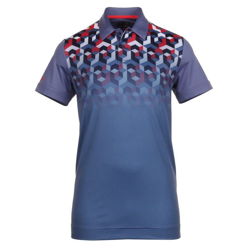 Callaway Golf X Series Ombre 3D Chev Geo Shirt CGKSE078 400 1