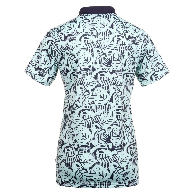 Calvin Klein Golf Abstract Print Shirt CKMS24879 Aqua Evening Blue 2