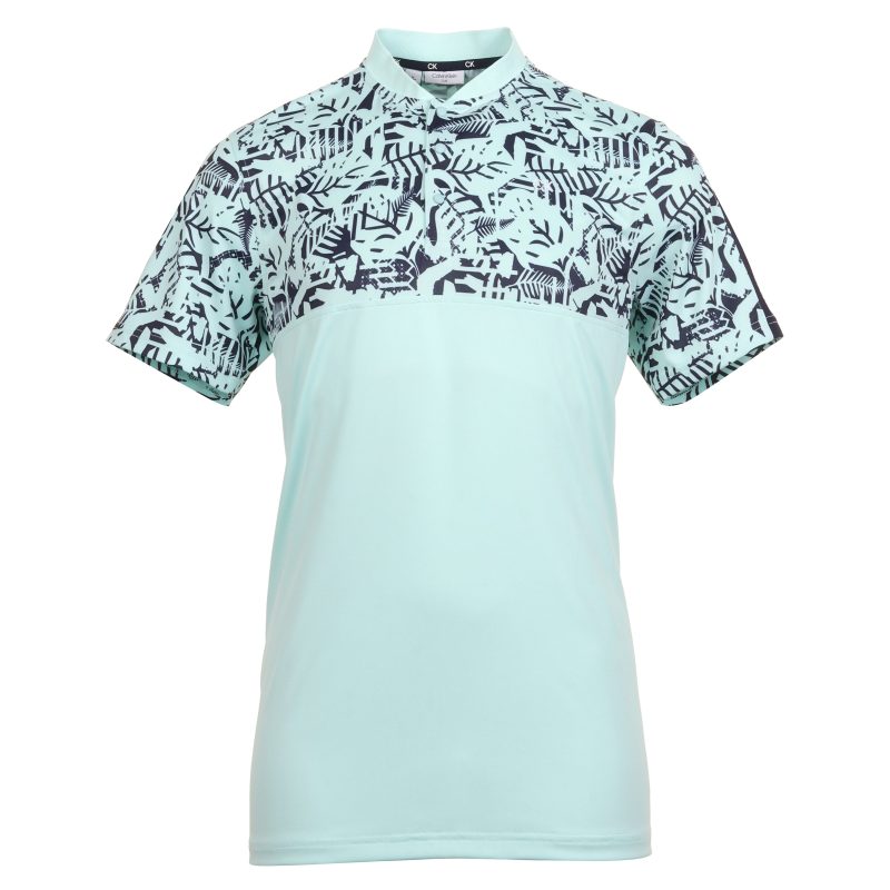 Calvin Klein Golf Brookhill Blade Shirt CKMS24880 Aqua 1