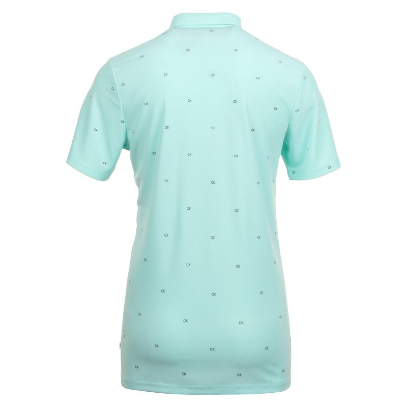 Calvin Klein Golf CK Monogram Shirt CKMS24882 Aqua 2