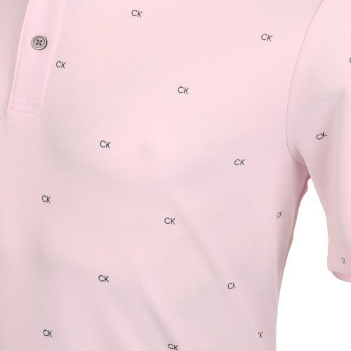 Calvin Klein Golf CK Monogram Shirt CKMS24882 Pink 3