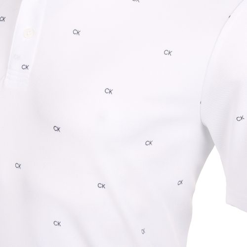 Calvin Klein Golf CK Monogram Shirt CKMS24882 White 3