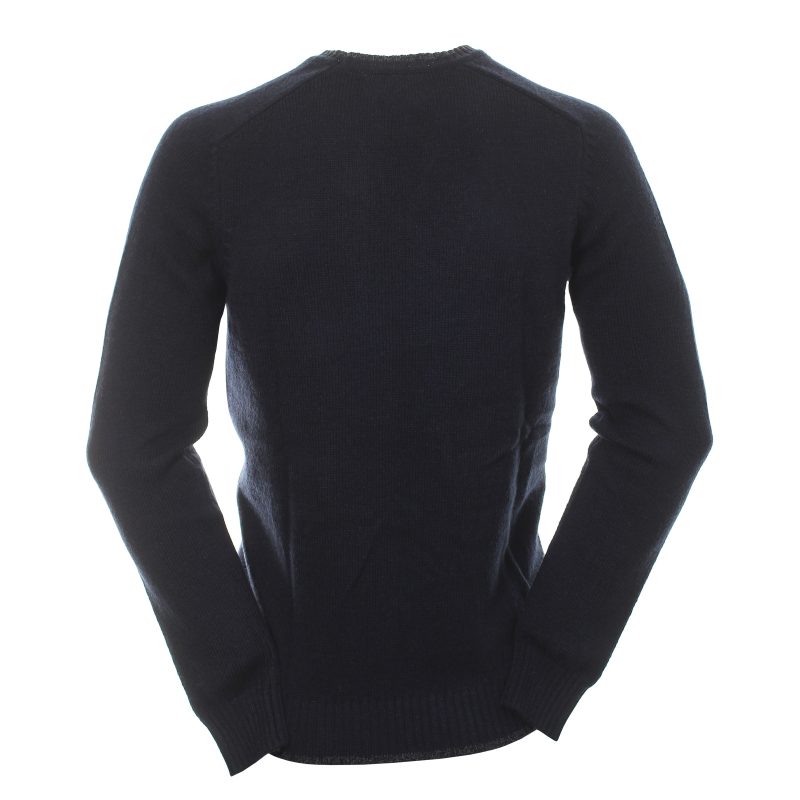 Calvin Klein Golf Chunky Crew Neck Sweater CKMA21529 Navy 2