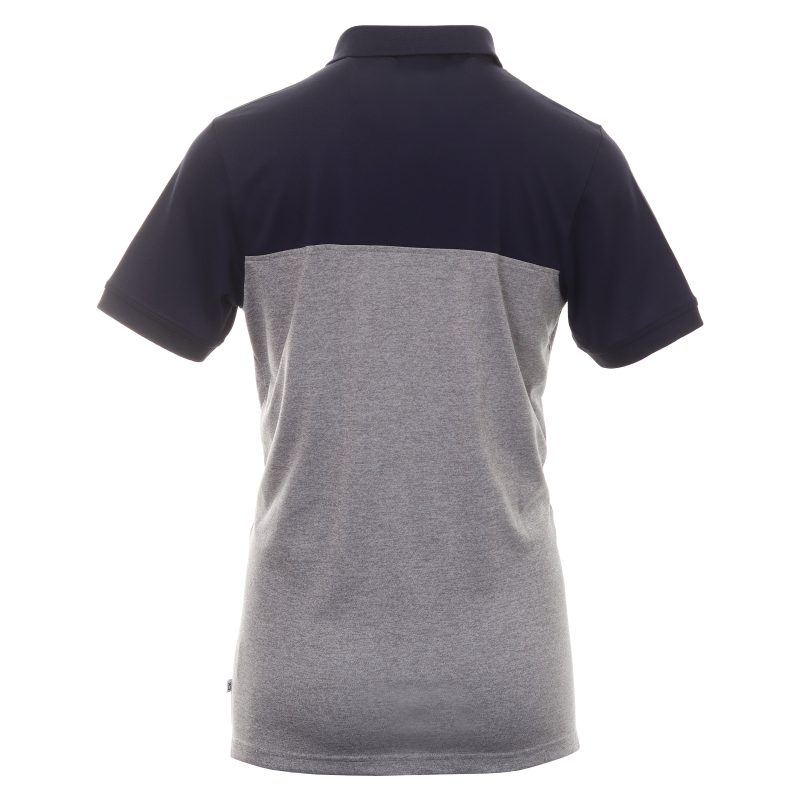 Calvin Klein Golf Colour Block Shirt C9690 Navy Silver Marl 2