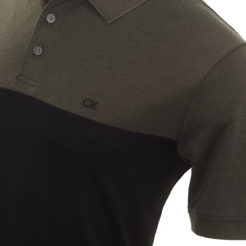 Calvin Klein Golf Colour Block Shirt C9690 O.Marl Black 3