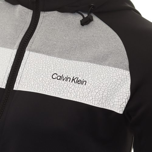 Calvin Klein Golf Fracture Hooded Jacket CKMS23758 Black 3