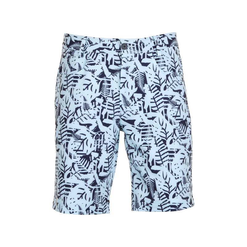 Calvin Klein Golf Genius Printed Shorts CKMS24894 Aqua Evening Blue 1