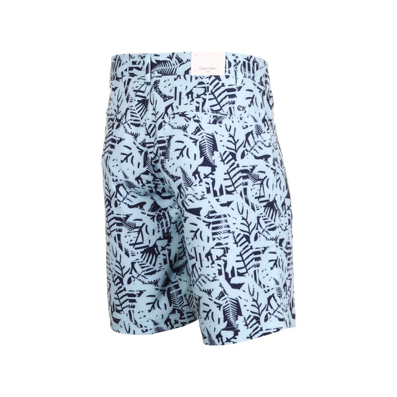 Calvin Klein Golf Genius Printed Shorts CKMS24894 Aqua Evening Blue 2