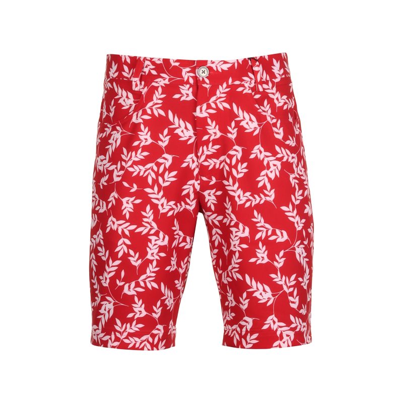 Calvin Klein Golf Genius Printed Shorts CKMS24894 Red White 1