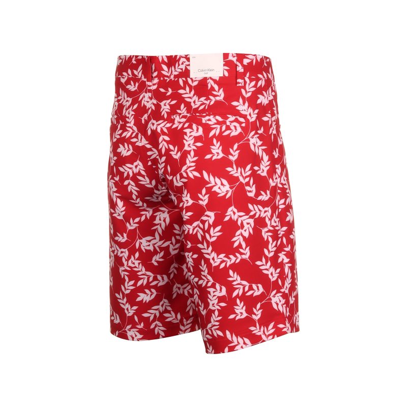 Calvin Klein Golf Genius Printed Shorts CKMS24894 Red White 2