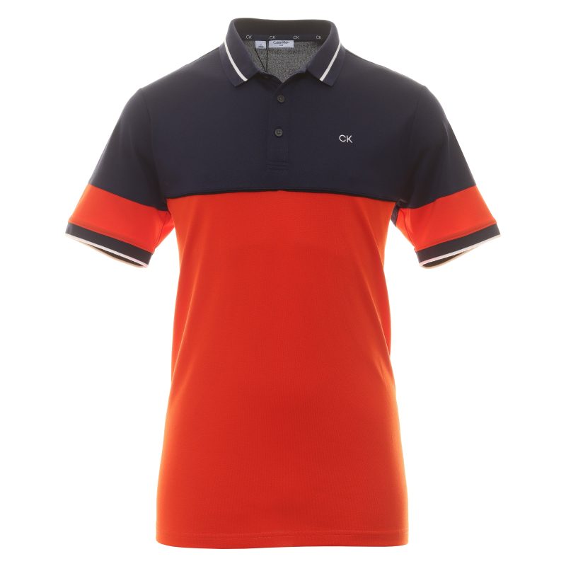 Calvin Klein Golf Marshall Shirt CKMA23810 Spicy Orange 1