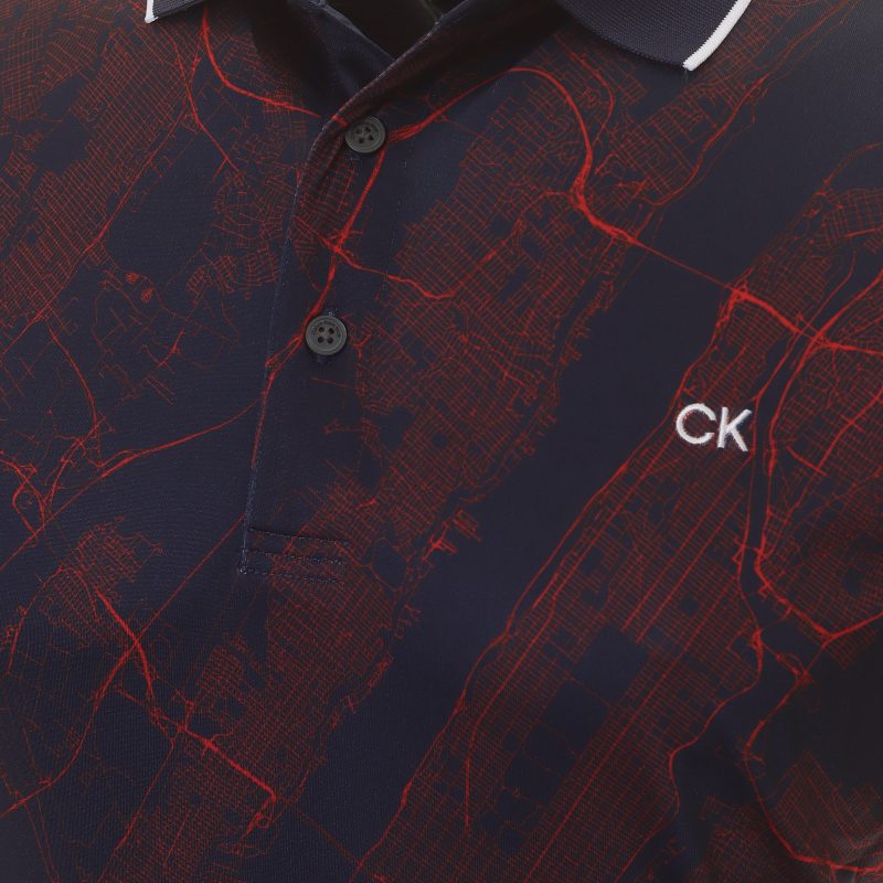 Calvin Klein Golf NYC Print Shirt CKMA23812 Peacoat 3