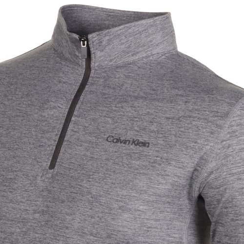 Calvin Klein Golf Newport 1 2 Zip C9924 Silver Marl 3