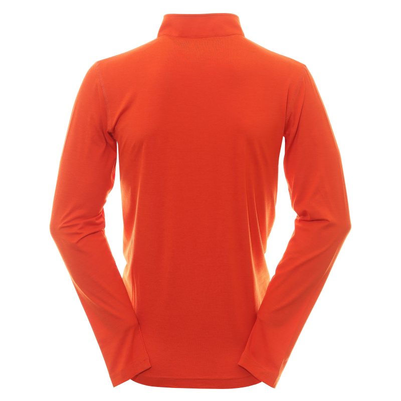 Calvin Klein Golf Newport 1 2 Zip C9924 Spicy Orange Marl 2