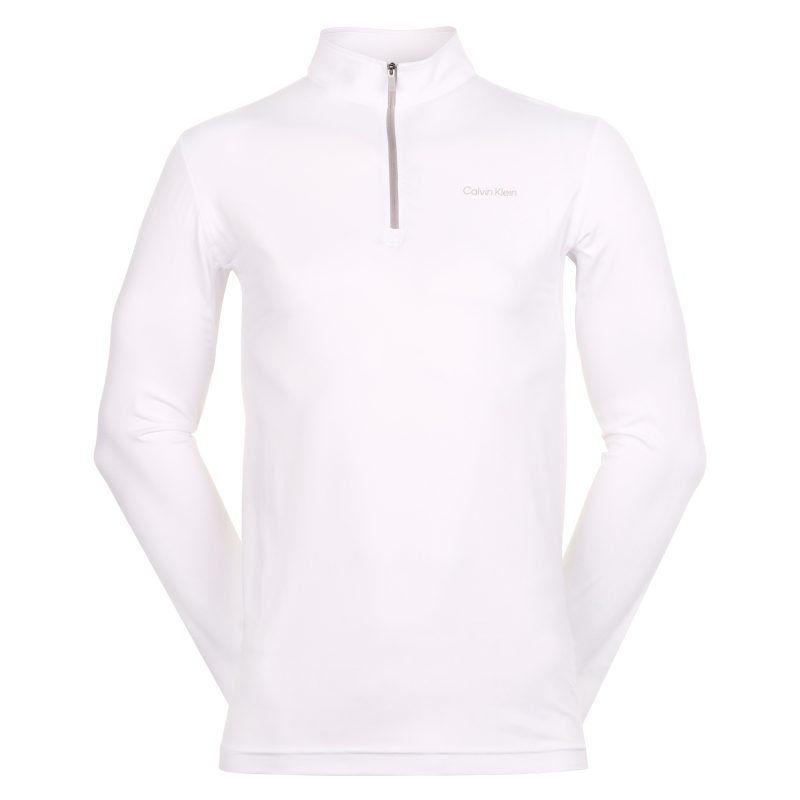 Calvin Klein Golf Newport 1 2 Zip C9924 White 1