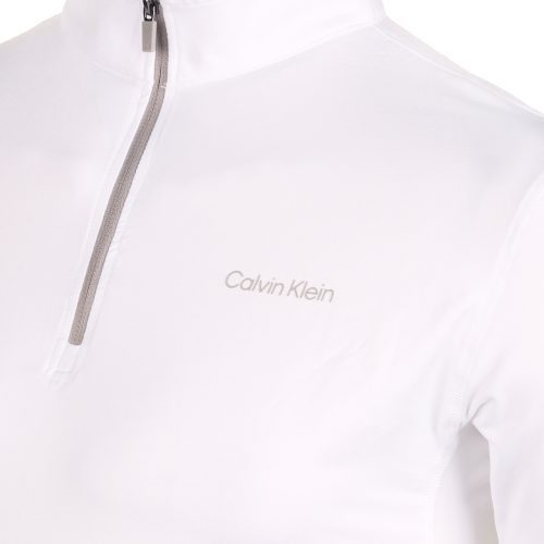 Calvin Klein Golf Newport 1 2 Zip C9924 White 3