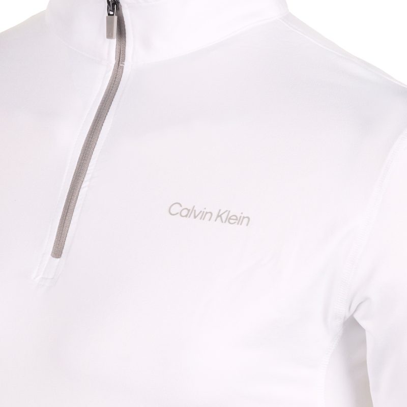 Calvin Klein Golf Newport 1 2 Zip C9924 White 3