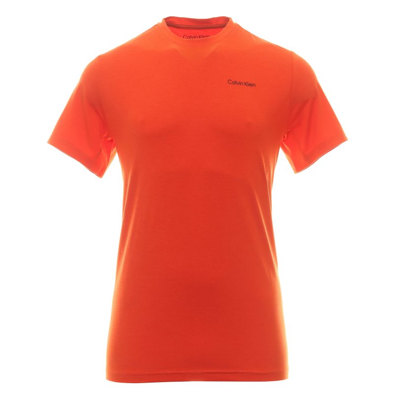 Calvin Klein Golf Newport Tee Shirt C9923 Spicy Orange 1