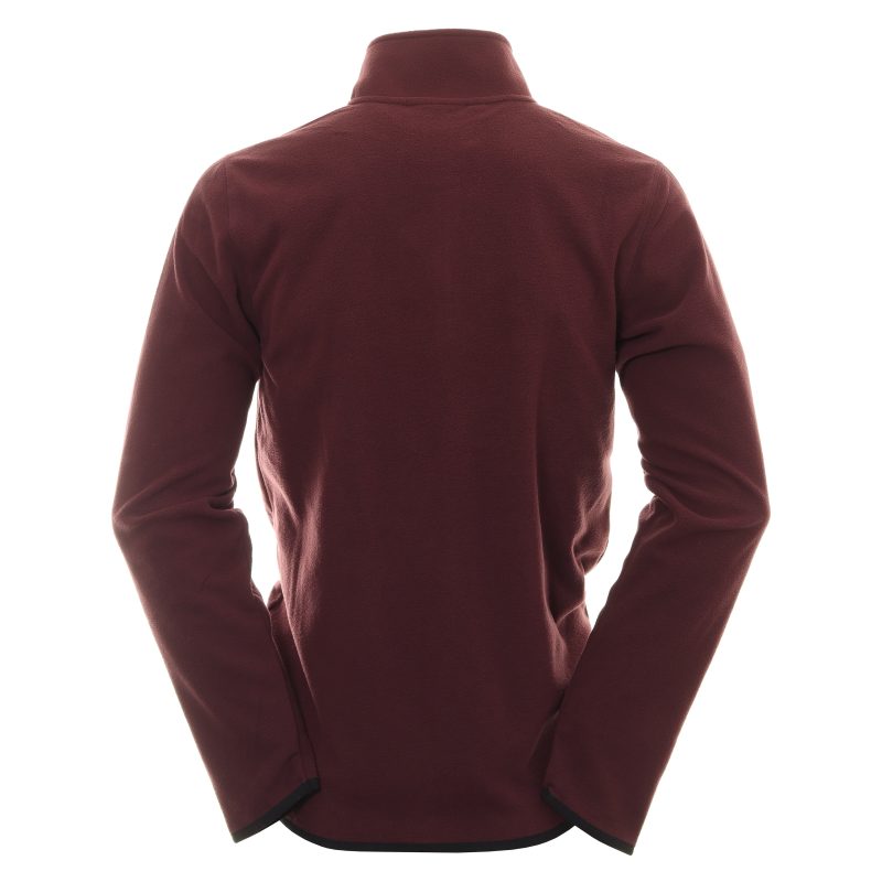 Calvin Klein Golf Planet Fleece 1 4 Zip C9688 Burgundy 2