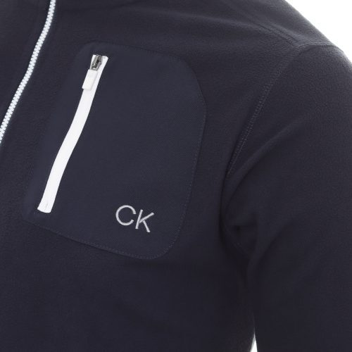 Calvin Klein Golf Planet Fleece 1 4 Zip C9688 Navy 3