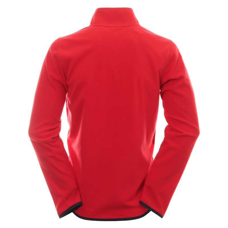 Calvin Klein Golf Planet Fleece 1 4 Zip C9688 Red 2