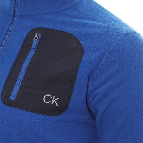 Calvin Klein Golf Planet Fleece 1 4 Zip C9688 Royal 3