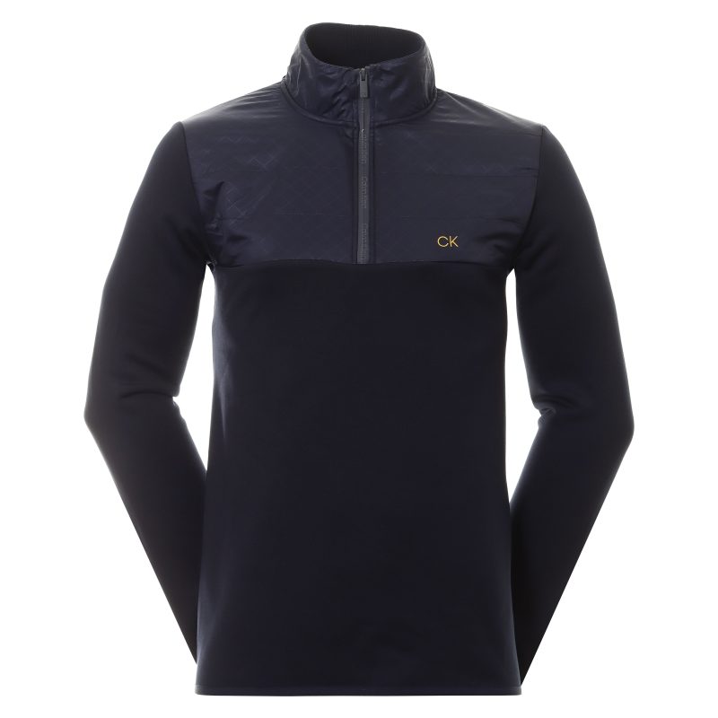 Calvin Klein Golf Ramond Hybrid 1 4 Zip CKMA22708 Navy 1