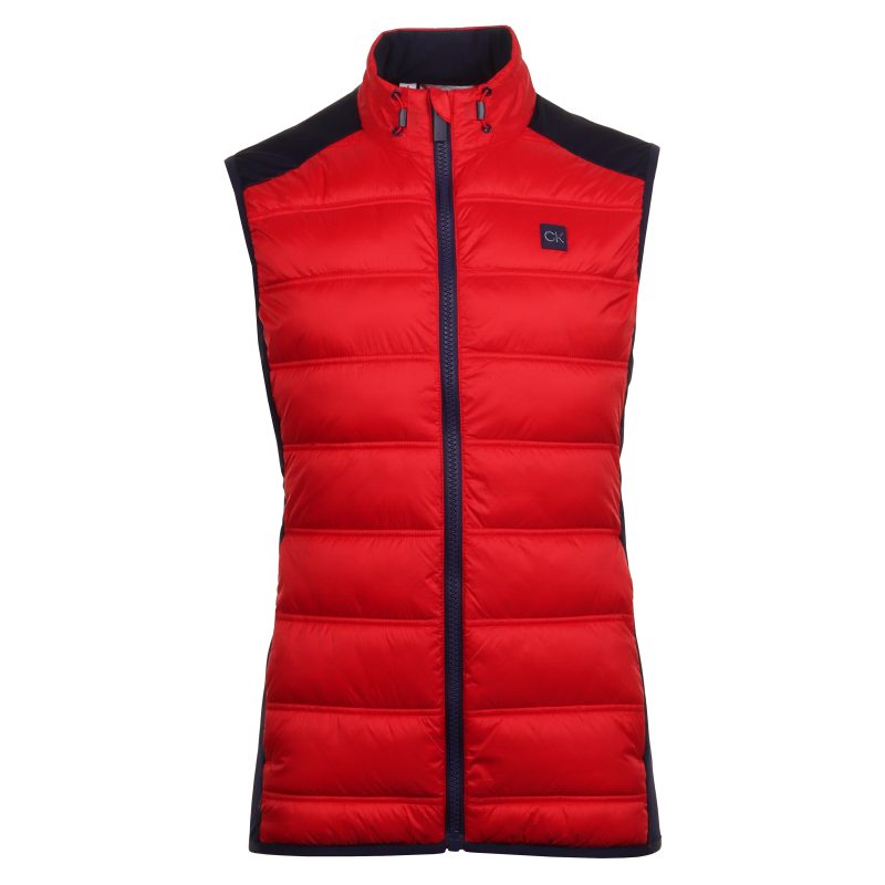 Calvin Klein Golf Rangewood Hybrid Gilet CKMS24892 Red Evening Blue 1