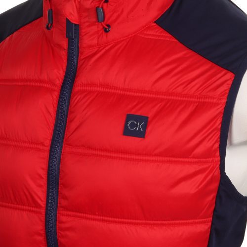 Calvin Klein Golf Rangewood Hybrid Gilet CKMS24892 Red Evening Blue 3