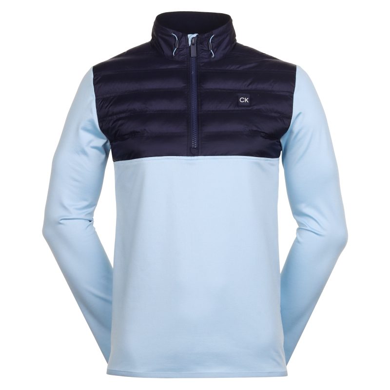 Calvin Klein Golf Rangewood Hybrid Half Zip CKMS24890 Blue 1