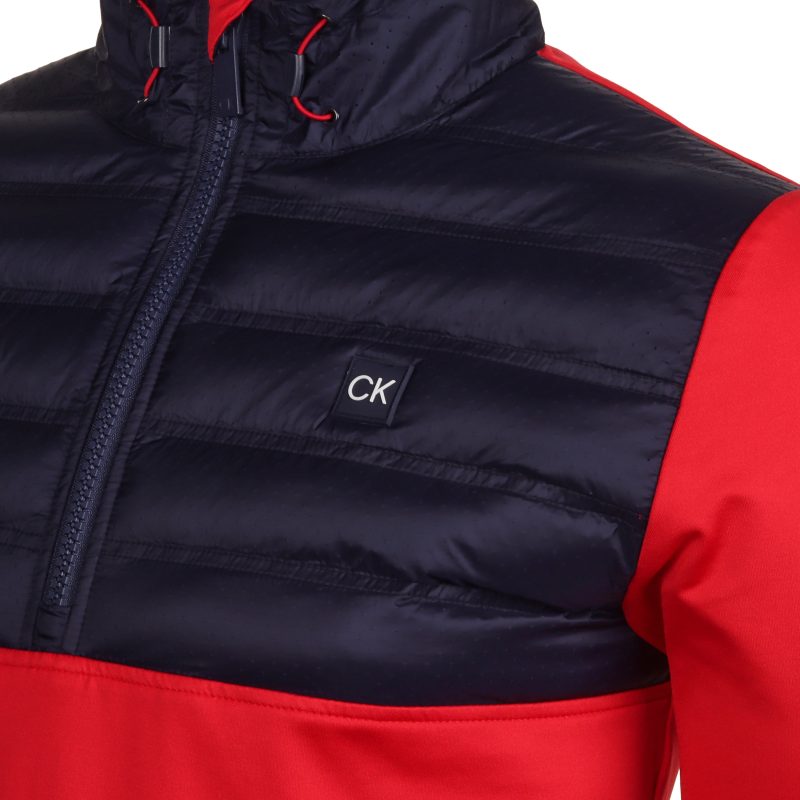 Calvin Klein Golf Rangewood Hybrid Half Zip CKMS24890 Red 3