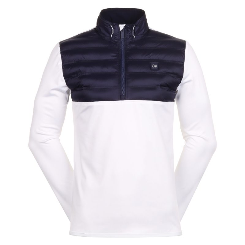 Calvin Klein Golf Rangewood Hybrid Half Zip CKMS24890 White 1