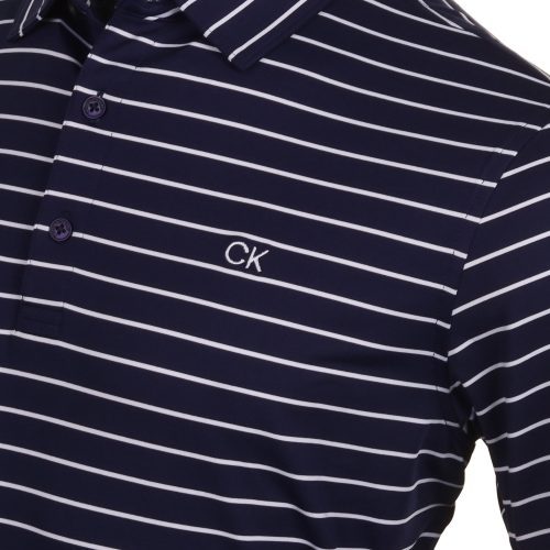 Calvin Klein Golf Silverstone Shirt CKMS24887 Evening Blue White 3