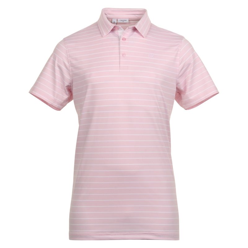 Calvin Klein Golf Silverstone Shirt CKMS24887 Pink White 1