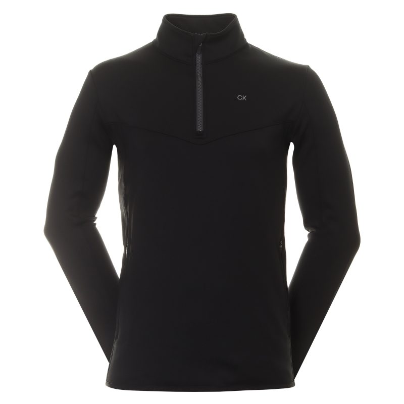 Calvin Klein Golf Traverse Half Zip C9778 Black 1