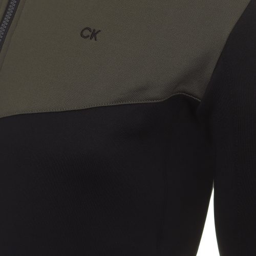 Calvin Klein Golf Traverse Half Zip C9778 Khaki Black 3