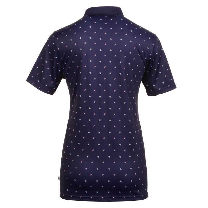 Calvin Klein Golf Treble Strike Print Shirt CKMS24883 Evening Blue 2