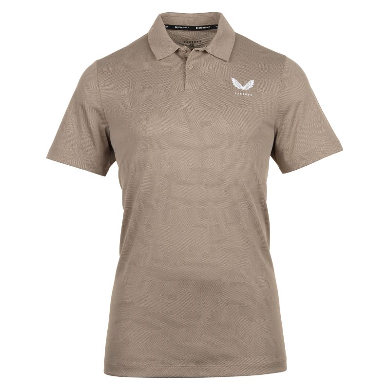 Castore Golf Engineered Knit Polo Shirt SS24 GMC30692 Clay 098 1