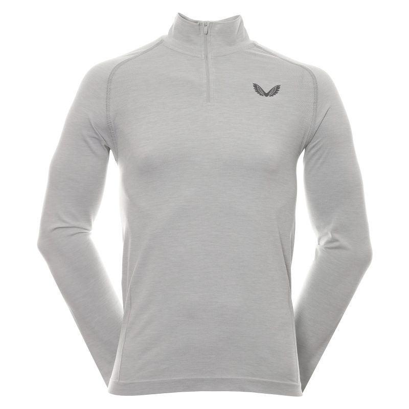 Castore Golf Seamless Mock 1 4 Zip CM0820 Mist 1