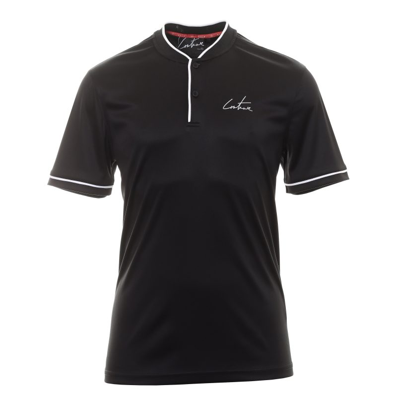 Couture Club Golf Collarless Shirt TCCM1979 Black 1