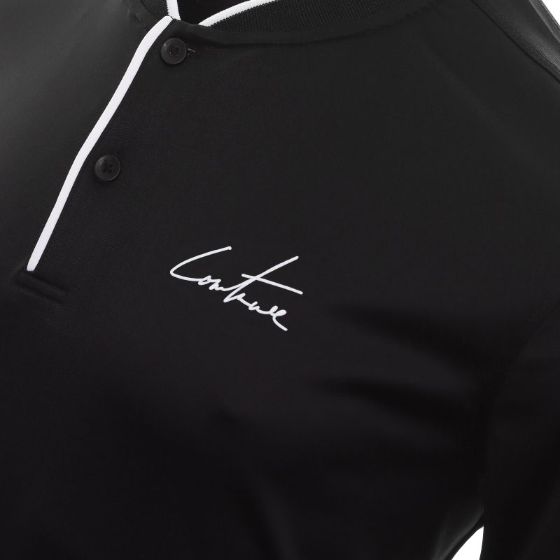 Couture Club Golf Collarless Shirt TCCM1979 Black 3