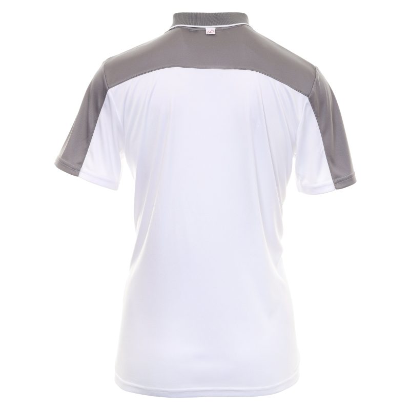 Couture Club Golf Panelled 1 4 Shirt TCCM1977 Grey White 2