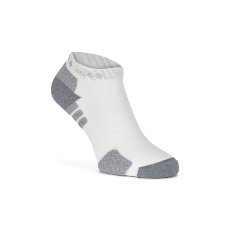 Ecco Tour Lite No Show Golf Socks 9085423 White Wild Dove 90814