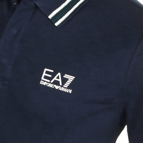 Emporio Armani EA7 Check Pique Polo Shirt PJZSZ 6DPF14 1562 3