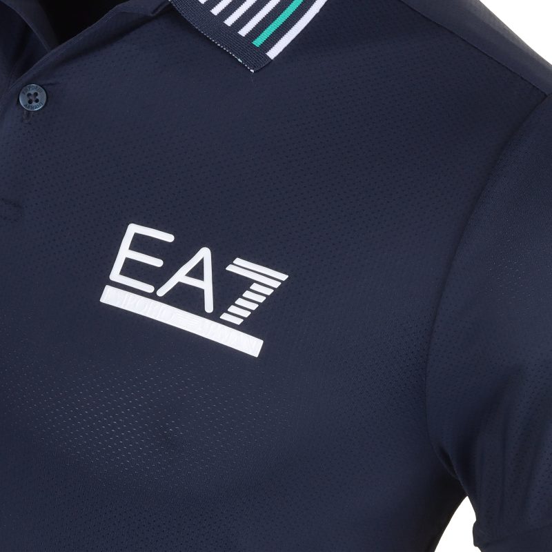 Emporio Armani EA7 Golf Ventus7 Contrast Detail Polo Shirt PJMMZ 3DPF11 1554 3