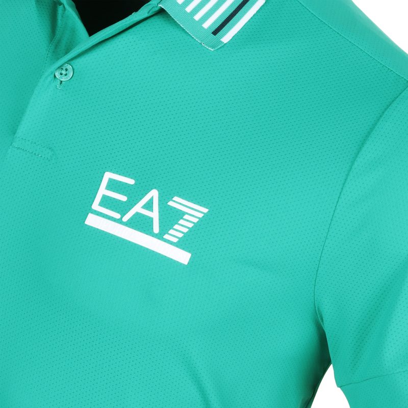 Emporio Armani EA7 Golf Ventus7 Contrast Detail Polo Shirt PJMMZ 3DPF11 1815 3