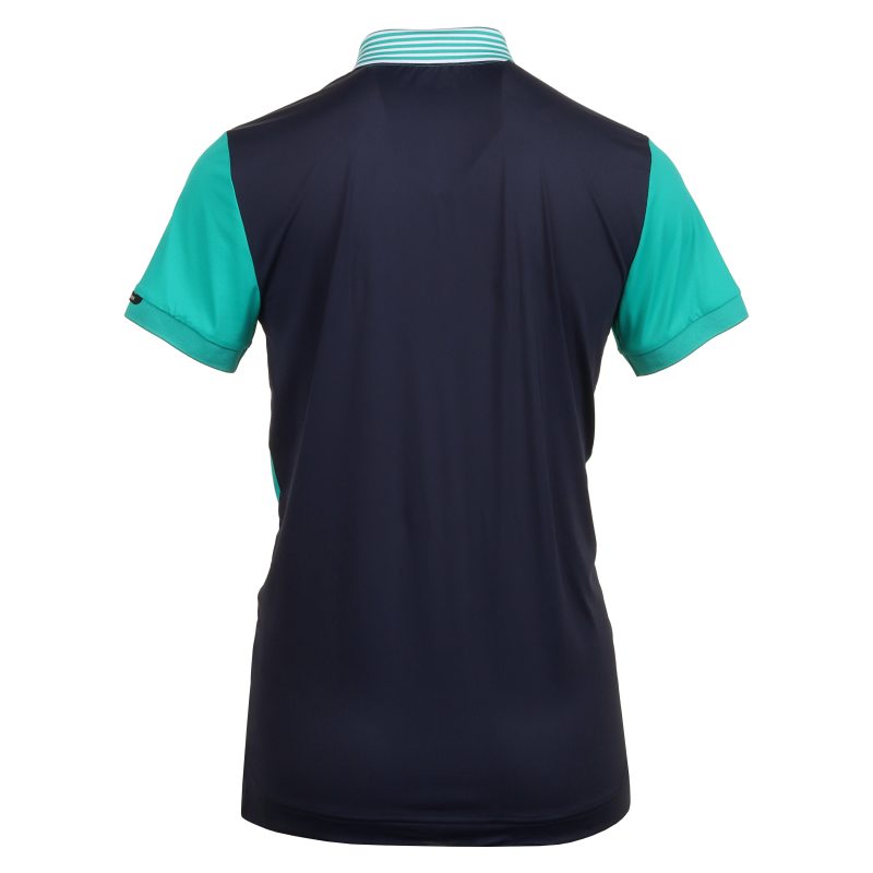 EmporioArmaniEA7GolfVentus7ColourblockPoloShirtSpectraGreen 2a