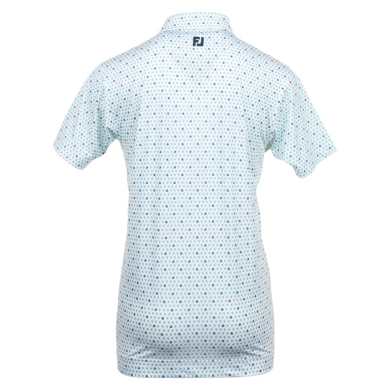 FootJoy Flying Wasp Print Lisle Golf Shirt 31934 2